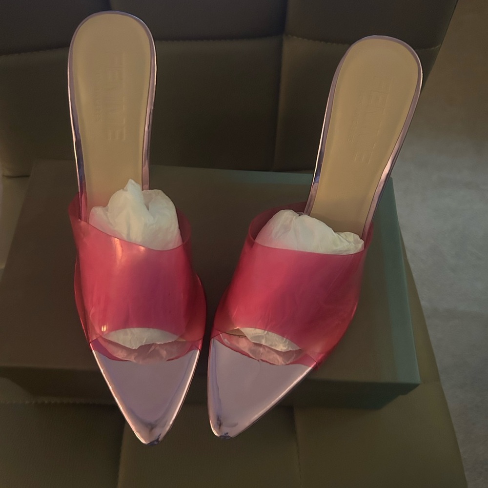 Elegant Pink and Purple Heels